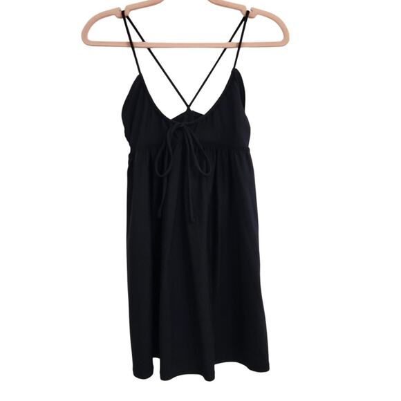 NWT Salt And Cove Black Swim Cover-up Dress With Bow Detail XS - Picture 2 of 7